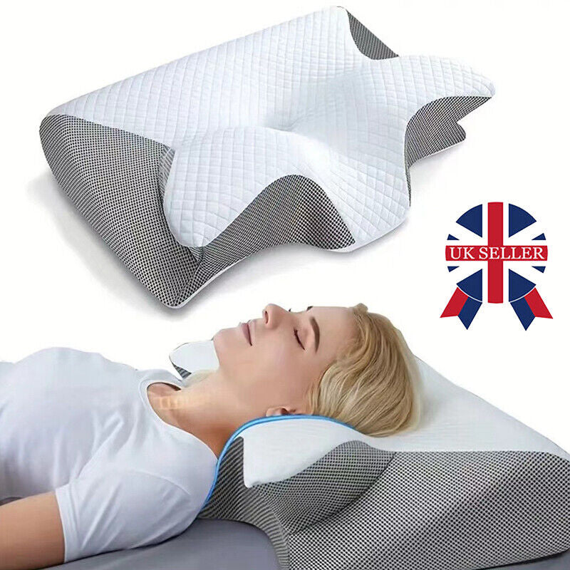 Butterfly-Shaped Memory Foam Neck Pillow for Enhanced Sleep Comfort with Slow Rebound Technology