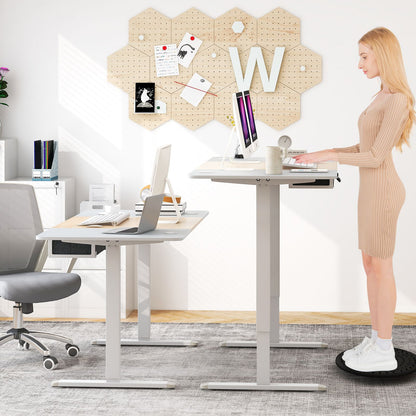 Electric Height-Adjustable Standing Desk with Integrated USB Charging: Enhance Your Workspace Comfort and Productivity