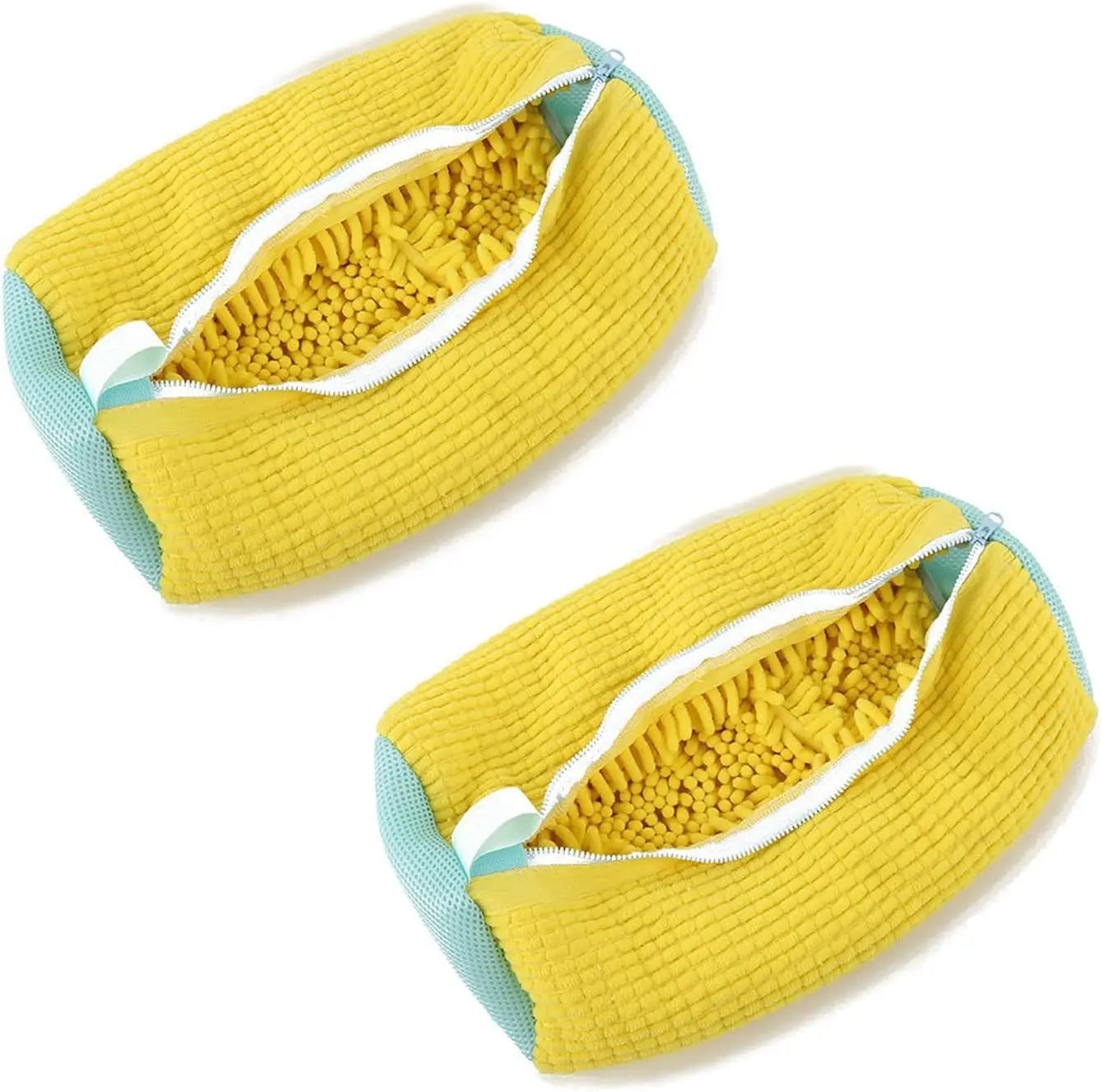 Premium Cotton Mesh Washing Bags for Shoes and Delicates - 1 or 2 Pack for Effortless Cleaning and Storage