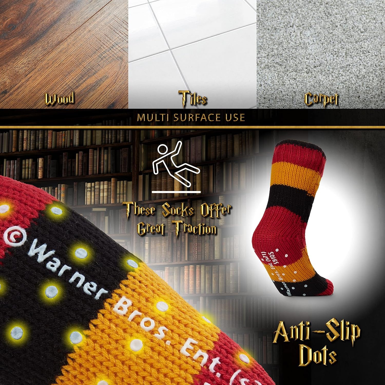 Slipper Socks for Women Teenagers, Cosy Warm Fleece Lined Bed Socks Non Slip - Gifts for Her