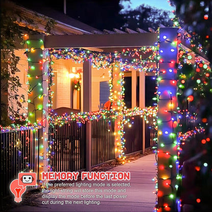 Christmas String Lights, 400LED 40M Christmas Tree Lights Indoor & Outdoor Connectable Plug in 8 Modes Twinkle Fairy Lights for Indoor Room Wall Tree Party Wedding