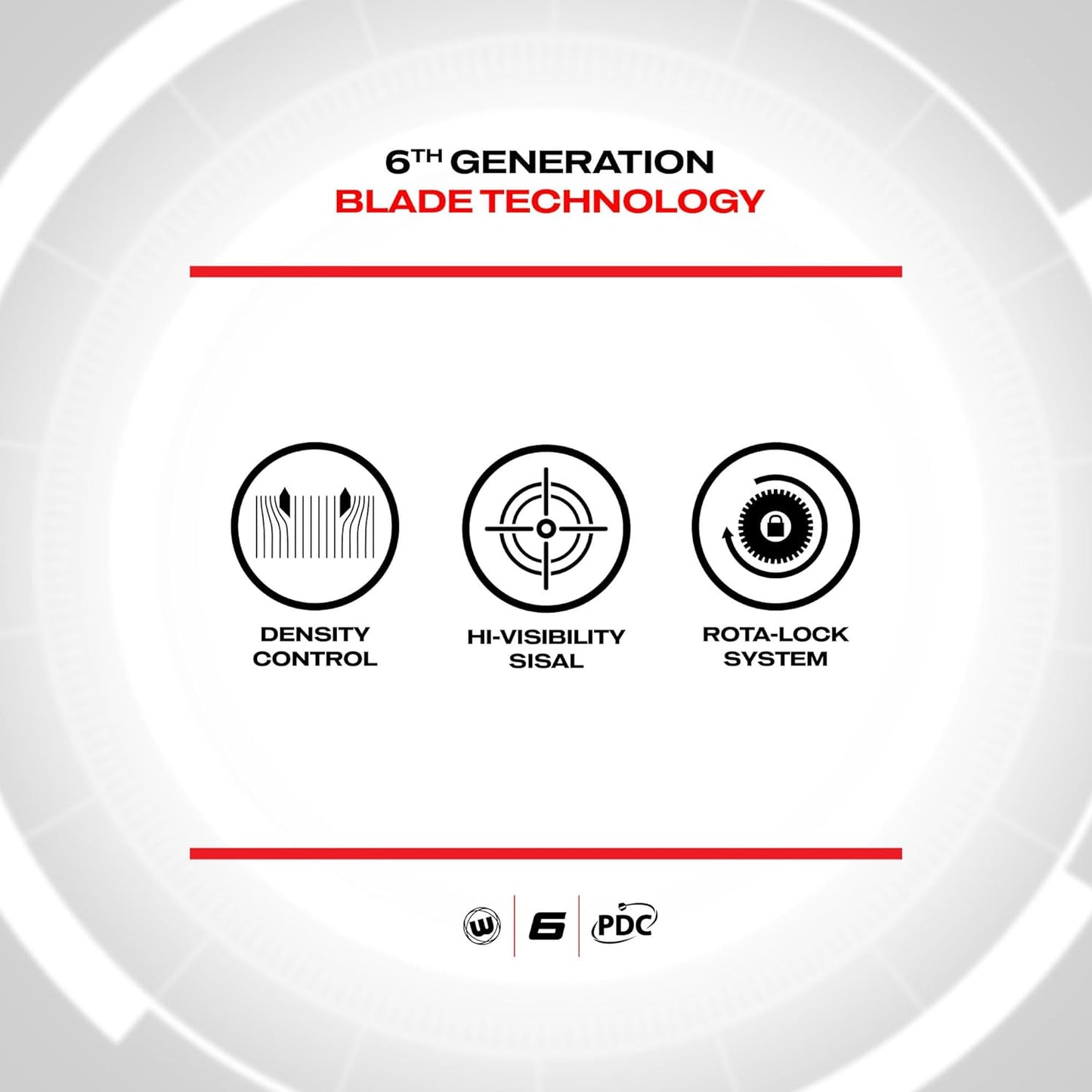 Darts Blade 6 Professional Bristle Dartboard with Official Tournament Specifications | Endorsed by the PDC