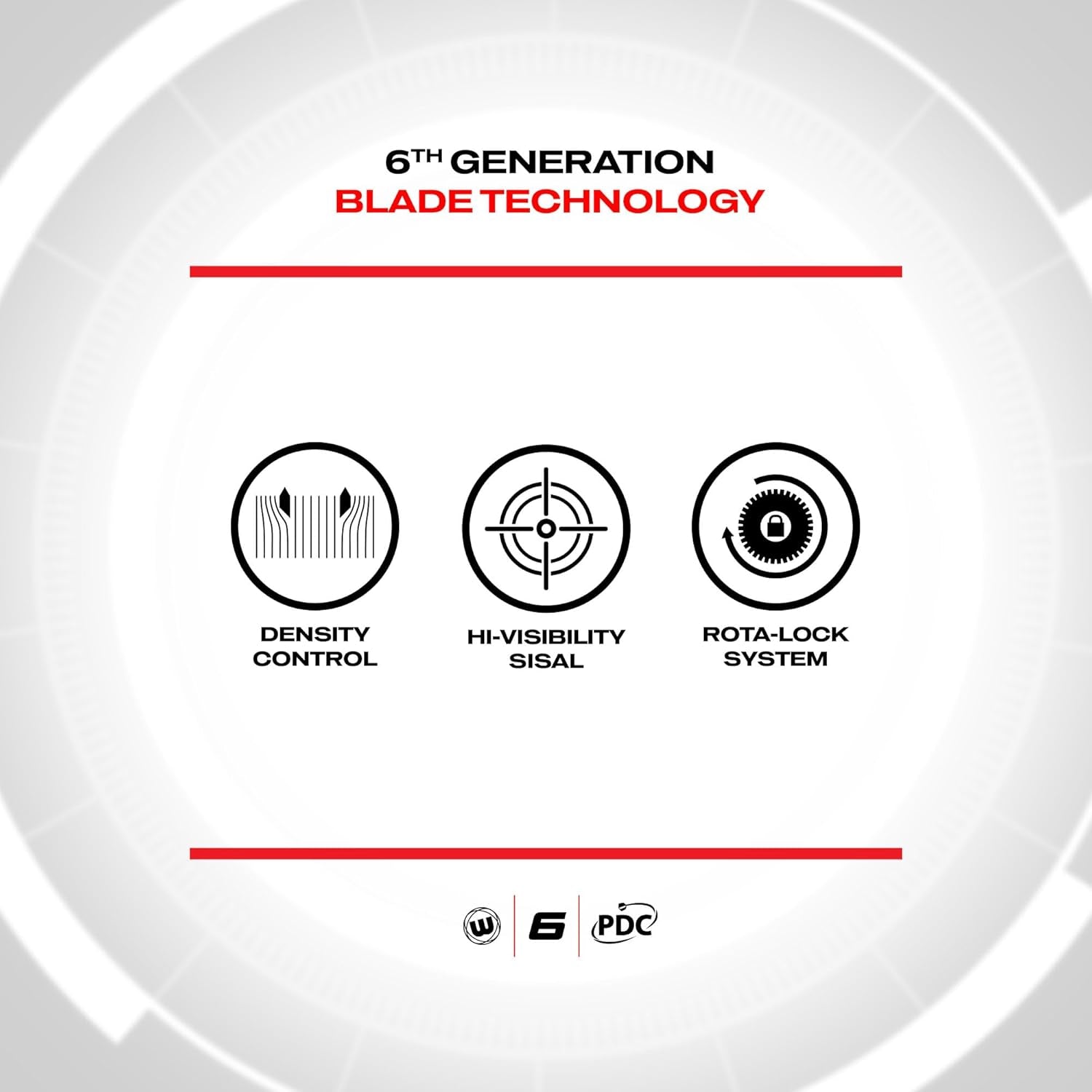 Darts Blade 6 Professional Bristle Dartboard with Official Tournament Specifications | Endorsed by the PDC