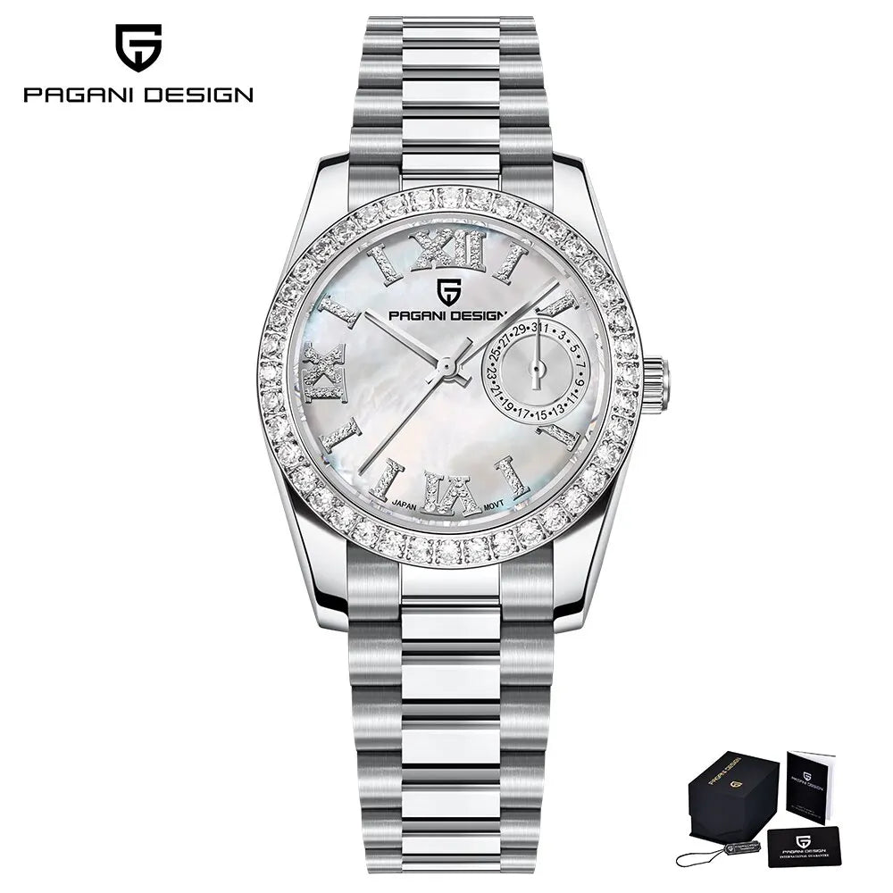 PAGANI DESIGN 2024 New 32MM Women'S Wristwatch Elegant Luxury Quartz Watch for Women Fashion Waterproof Watches Sapphire Clock