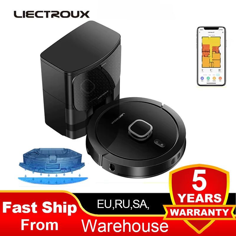 G7 LDS Robot Vacuum Cleaner & Mop Combo,Self Empty,Laser Lidar,Multi-Floor Map,6.5Kpa,Smart Home Wet Dry Appliance