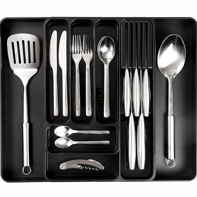 Expandable cutlery organiser main image