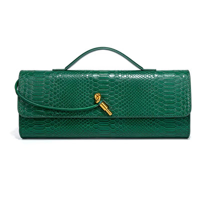 Luxury Design Top-Handle Bag for Women Evening Handbag Long Purse, Crocodile Pattern Crossbody Shoulder Bags Fashionable Outfits