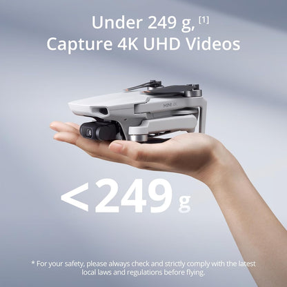 Mini 4K Camera Drone Combo, Drone with 4K UHD Camera for Adults, under 249 G, 3-Axis Gimbal Stabilization, 10Km Video Transmission, Auto Return, 2 Batteries for 62-Min Max Flight Time, Quickshots