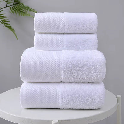 White Soft Cotton Fabric Face Towel Hotel Bath Towel Wash Cloths Hand Towels Portable Multifunctional Cleaning Towel