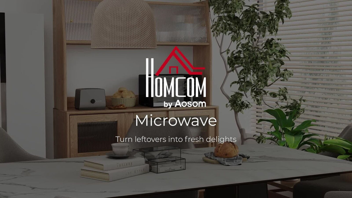 HOMCOM 23L Digital Microwave Oven with Auto Cook, 10 Levels, Eco Mode
