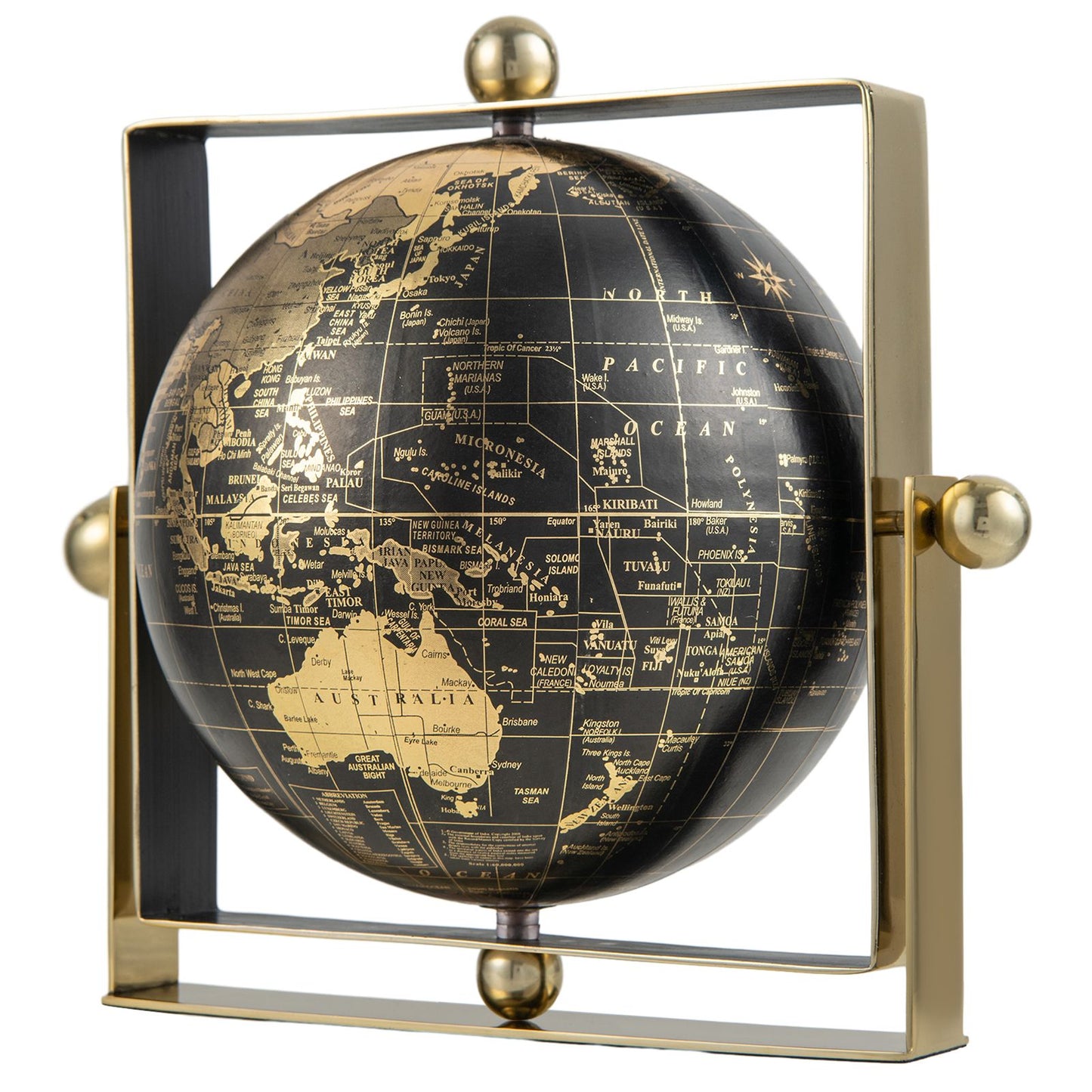 720-Degree Rotating Educational Geographic World Globe