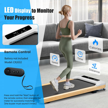 Under-Desk Treadmill Walking Pad with Advanced 7-Layer Running Belt for Seamless Fitness Integration