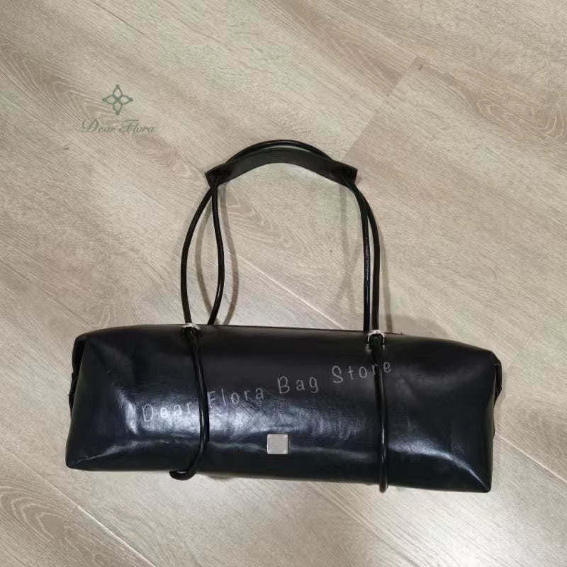 Y2K Women'S Bag Large Capacity Boston Pillow Handbag Spicy Girl Fashion Motorcycle Shoulder Bags Vintage Large Capacity Tote Bag