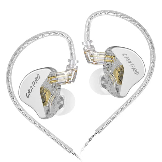 CRA Pro HIFI Earphones DLC Diamond Diaphragm Dynamic Earbuds with Replaceable Headphone Cables Sports Music Earphones