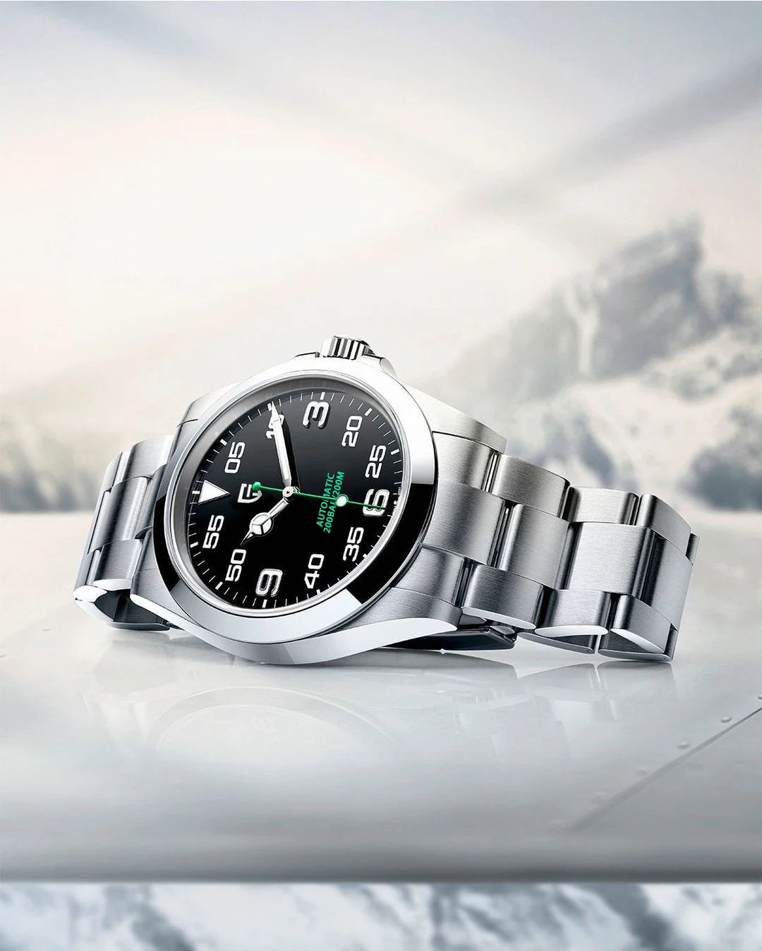 PD-1692V2 Men'S Automatic Watch 40MM Stainless Steel Mechanical Watch Sapphire AR Coating 200M Waterproof Watch