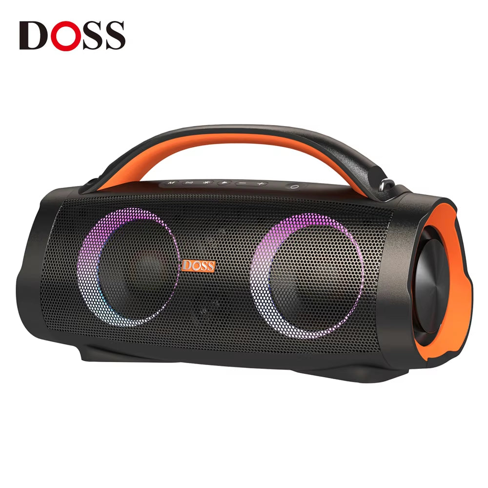 DOSS Extreme Boom Pro 100W Bluetooth Speaker - Premium Stereo Sound with IPX6 Waterproof Design for Outdoor Adventures