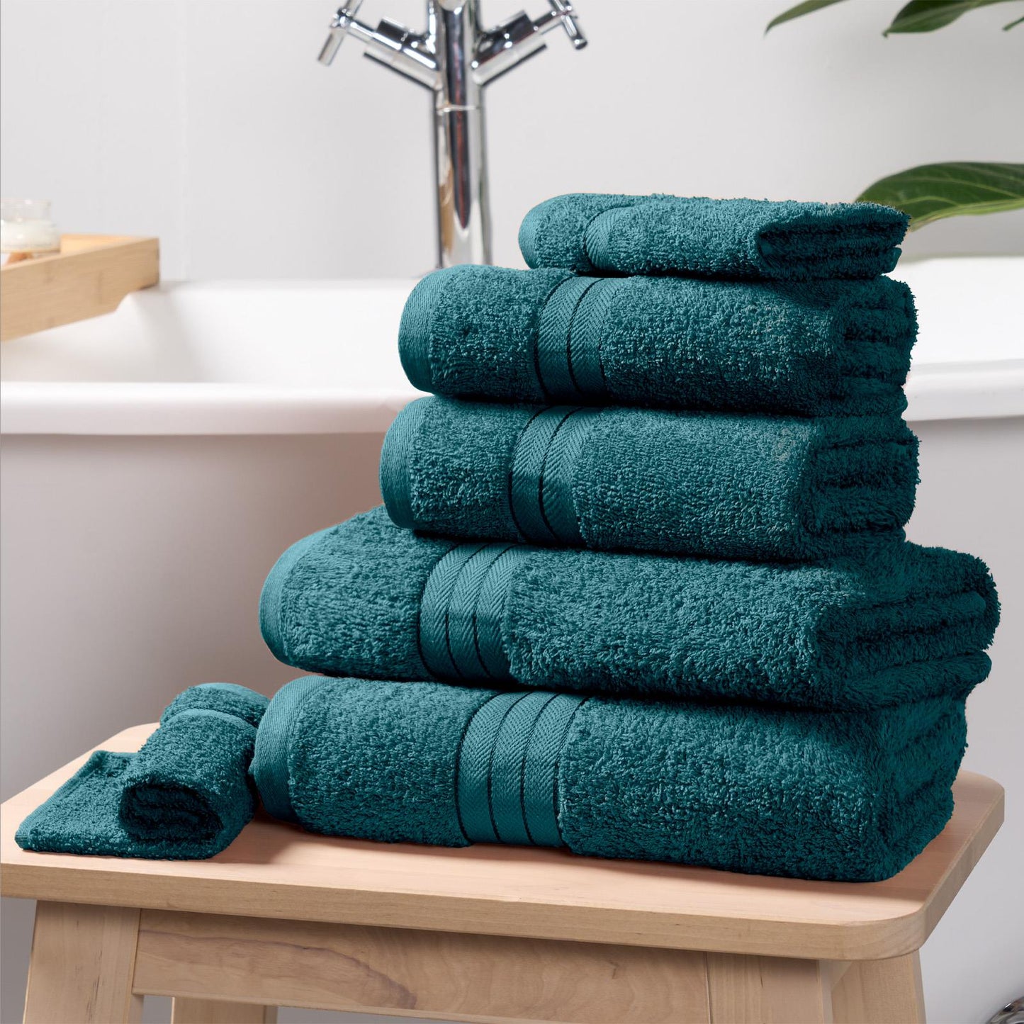 Luxury Dreamscene 100% Cotton Towel Set - Ultra Soft Bath, Hand, and Face Cloths for Ultimate Comfort