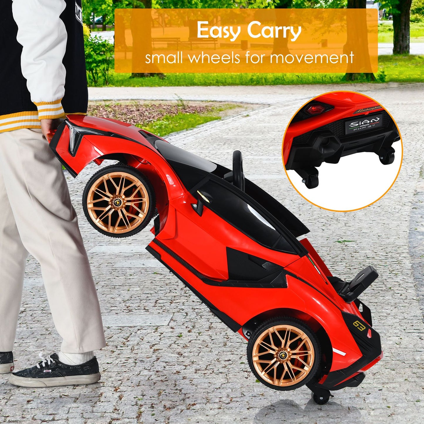 12V Electric Vehicle Featuring Remote Control and LED Lighting Functions