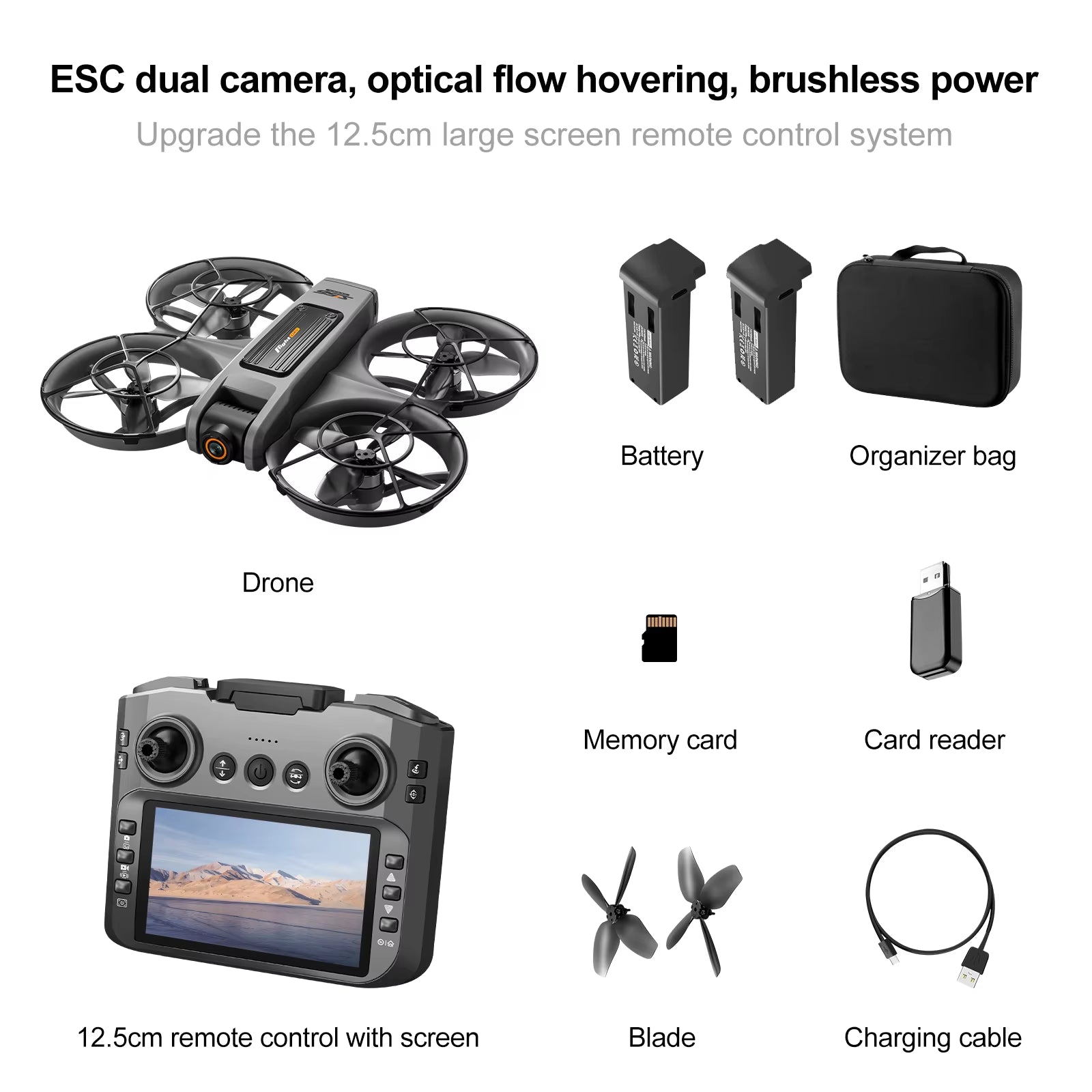 S156 Screen Mini Drone with 90° Electric Adjustable 8K HD Camera Wifi Light Flow Drone Pocket Obstacle Avoidance Rc Quadcopter