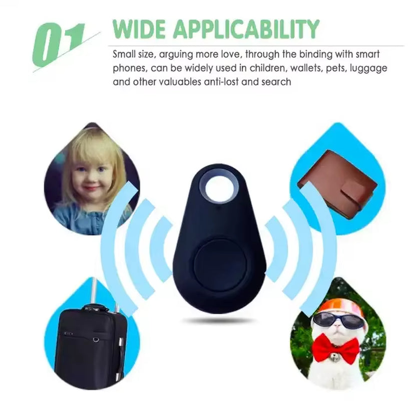 Bluetooth Anti-Lost Keychain and Mini GPS Tracker with Bi-Directional Finder Technology