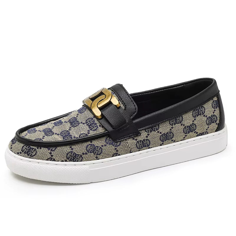 2024 New Bussiness Casual Shoes for Men Low-Top Fashion Loafers Slip on Flat Boat Shoe Mens Luxury Leather Shoes