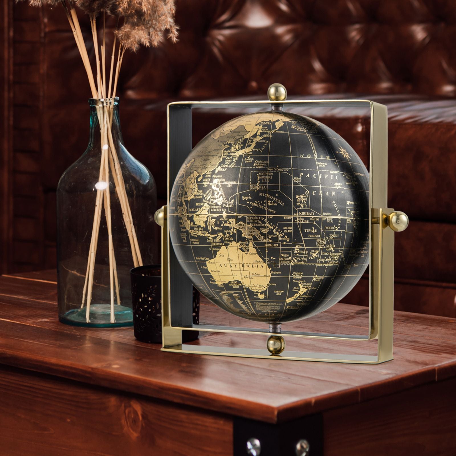 720-Degree Rotating Educational Geographic World Globe