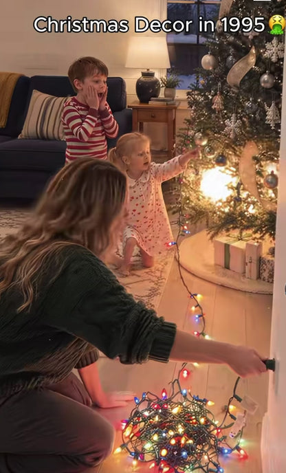 LED Christmas Snowflake Projector Light Moving Outdoor Indoor Decoration