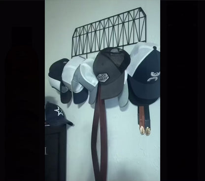 Hat Rack for Baseball Caps | Multifunctional Wall-Mounted Cap Organiser