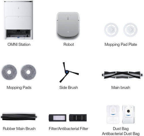 ECOVACS DEEBOT X2 OMNI: Advanced Robotic Vacuum and Mop with 3D Mapping and Voice Control Technology